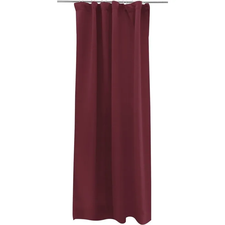 Victoria M. Verdunkelungsvorhang AURORA Vorhang mit Kräuselband, 140 x 245 cm, bordeaux (1 St), Kräuselband, verdunkelnd, Polyester