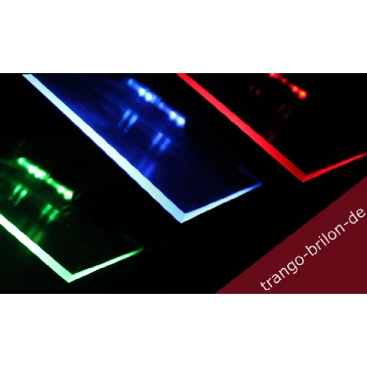 TRANGO LED Glaskantenbeleuchtung, 4er Set RGB Farbwechsel LED Glaskantenbeleuchtung 5022-04 inkl. Fernbedienung Schrankbeleuchtung I Glasbodenbeleuchtung I Vitrinenbeleuchtung, LED Clips I Möbelbeleuchtung – Bild 3