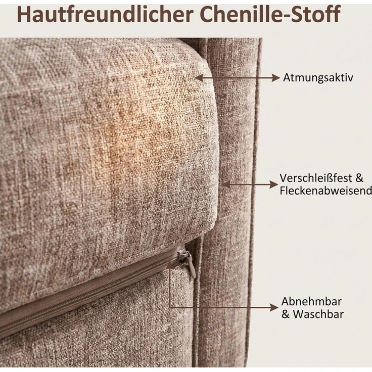 TLGREEN Loungesessel Accent Sessel mit Kissen,Chenille Polstersessel – 75×71×90 cm (Bequemes Einzelsitz-sofa),Lesesessel bequem, fur Wohnzimmer, Büro & Wohnung,Apartment – Bild 3