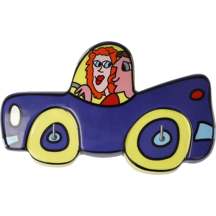 Goebel / James Rizzi Fun ride,Schlüsselbrett,12,5cm x 3,5cm x 7,5cm / Porzellan / 12,5cm x 3,5cm x 7,5cm