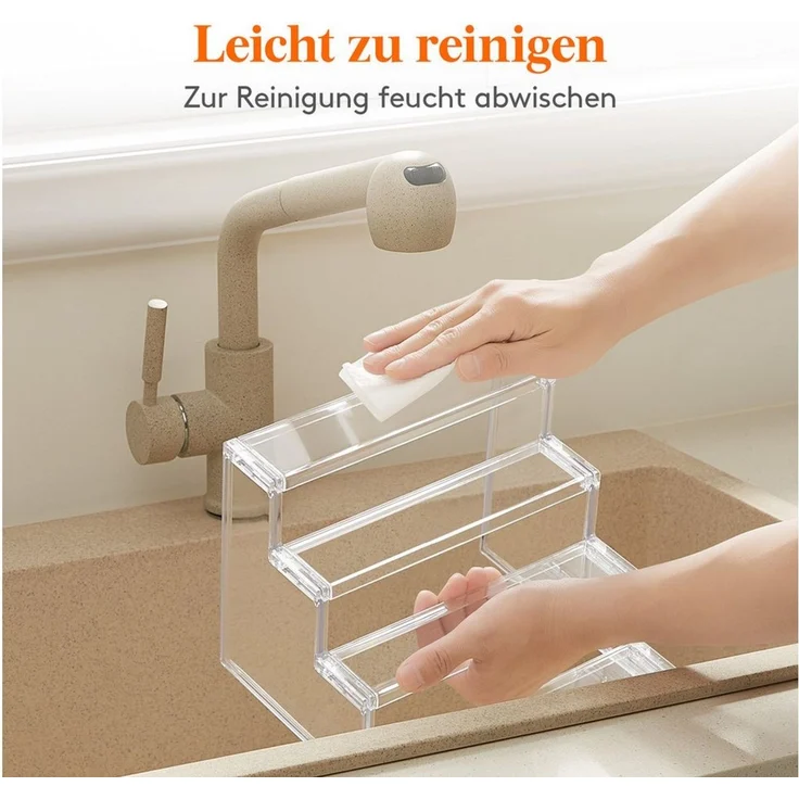 Lifewit Stufenregal Transparenter Kunststoff Ausstellungsständer zur kleinerer Figuren, 3-tlg. – Bild 2