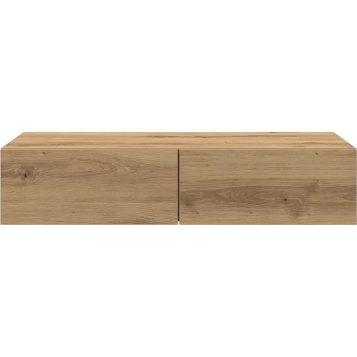Wandregal, Bücherregal Wand mit Schubladen Artisan-Eiche 80 x 33 x 17 cm Holzwerkstoff – Bild 4