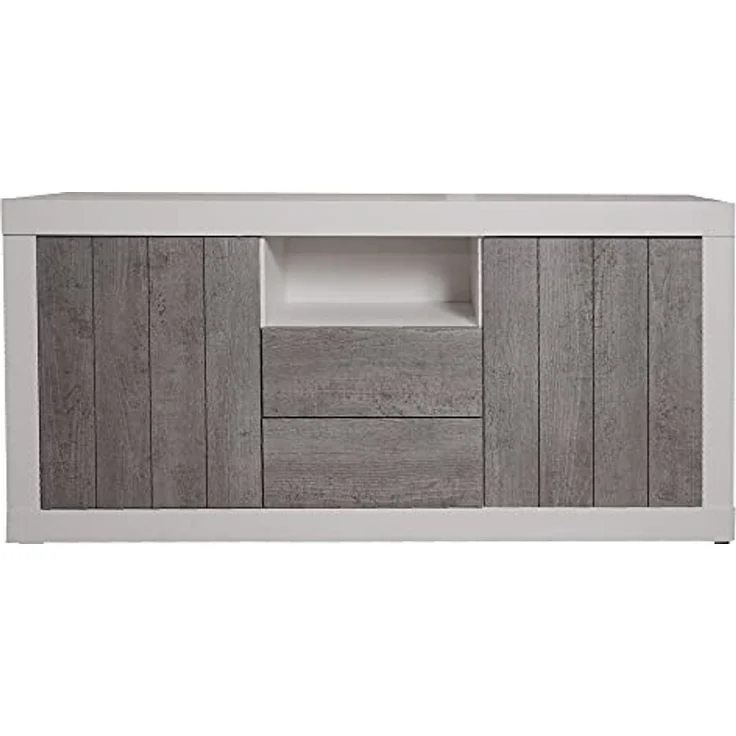 Talamo Italia - Einzelbett Claire, Bettkasten mit Stoffbezug, 100 % Made in Italy, Öffnung vorne, inklusive Matratze 90x200 cm, Blau – Bild 4