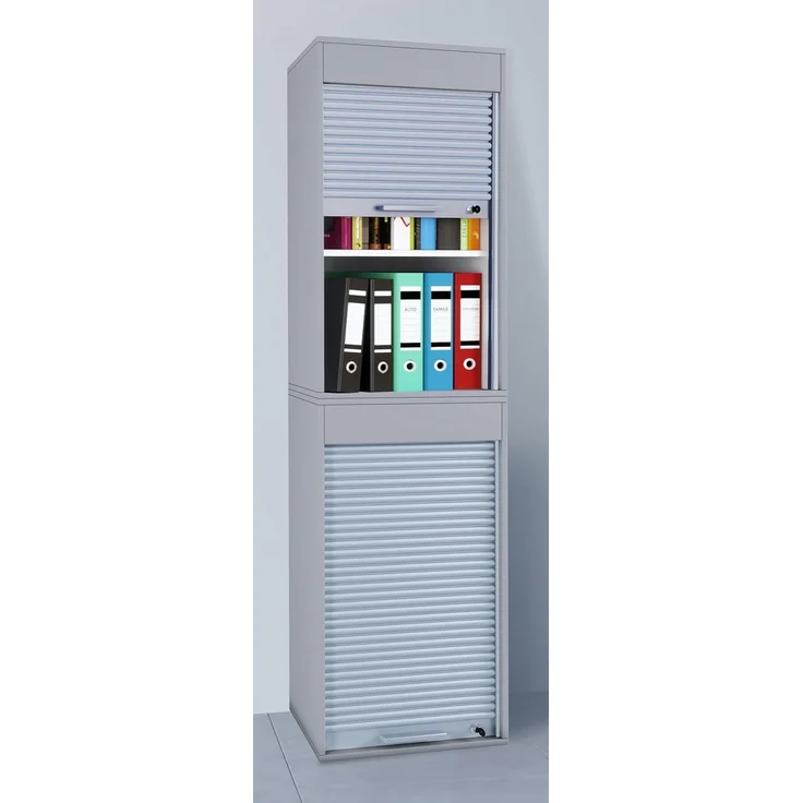 VCM Aktenschrank Holz Büroschrank Aktenschrank Rollladen Aktos XL (1-St) – Bild 4