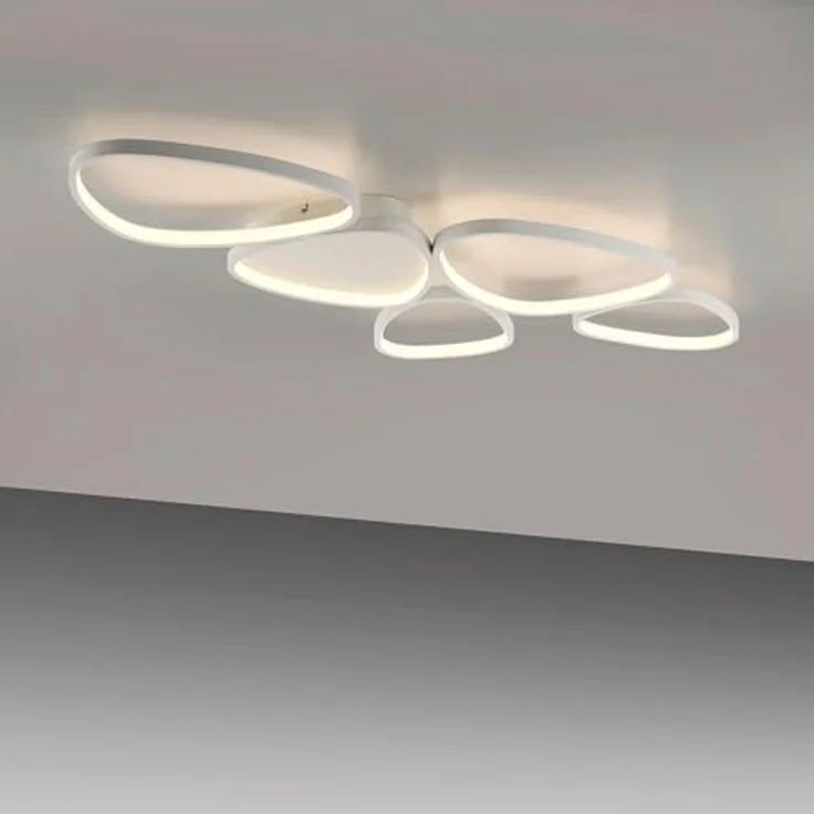 JUST LIGHT Deckenleuchte PEBBLES, Dimmfunktion, LED fest integriert, Warmweiß, LED, dimmbar, Switchmo, Memory, nach Trennung vom Netz – Bild 3