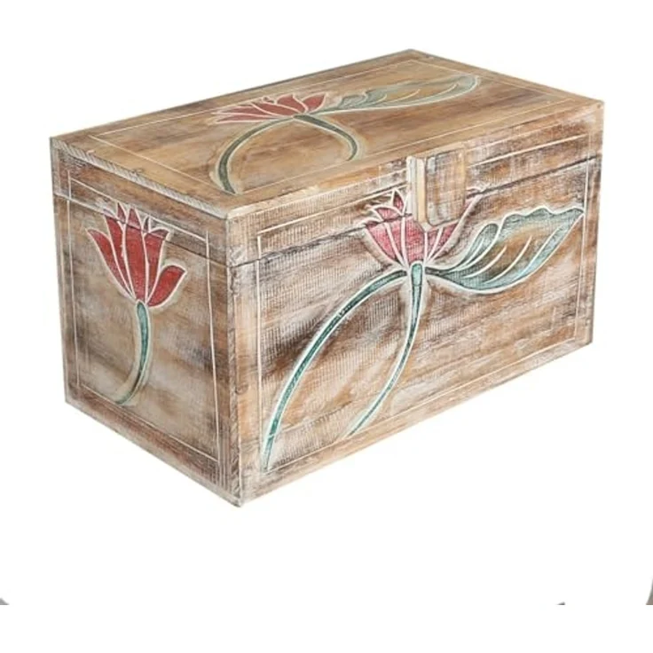 Oriental Galerie Truhe Truhe Blumen Modell Baris Mittel 50 cm – Bild 1