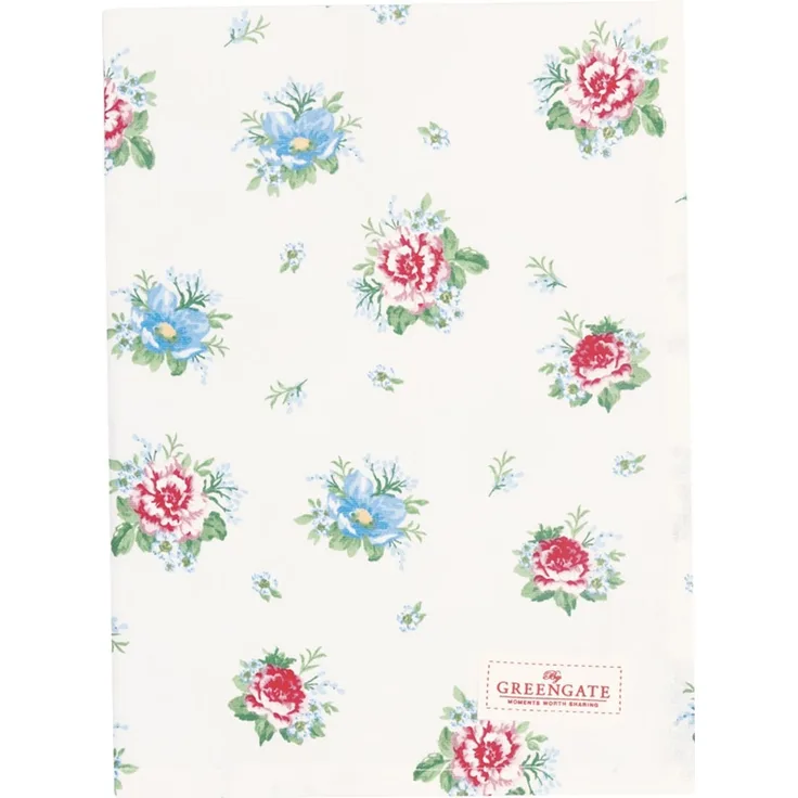 Greengate Geschirrtuch 50x70 cm Alivia white 100 % Baumwolle