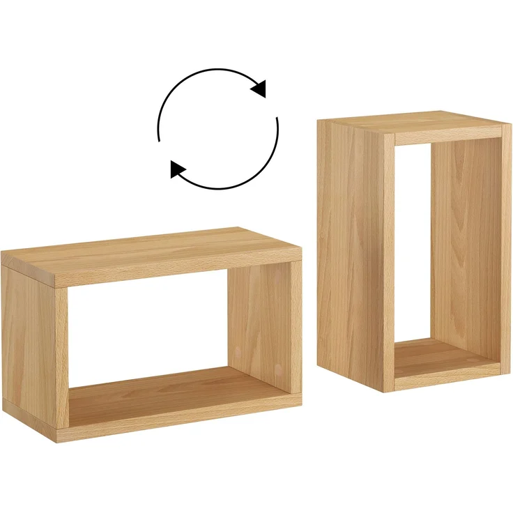 Wandablage schwebender Nachttisch Regal Ablage aus Buche Länge wählbar V-90.84-53Einzelartikel – Bild 4