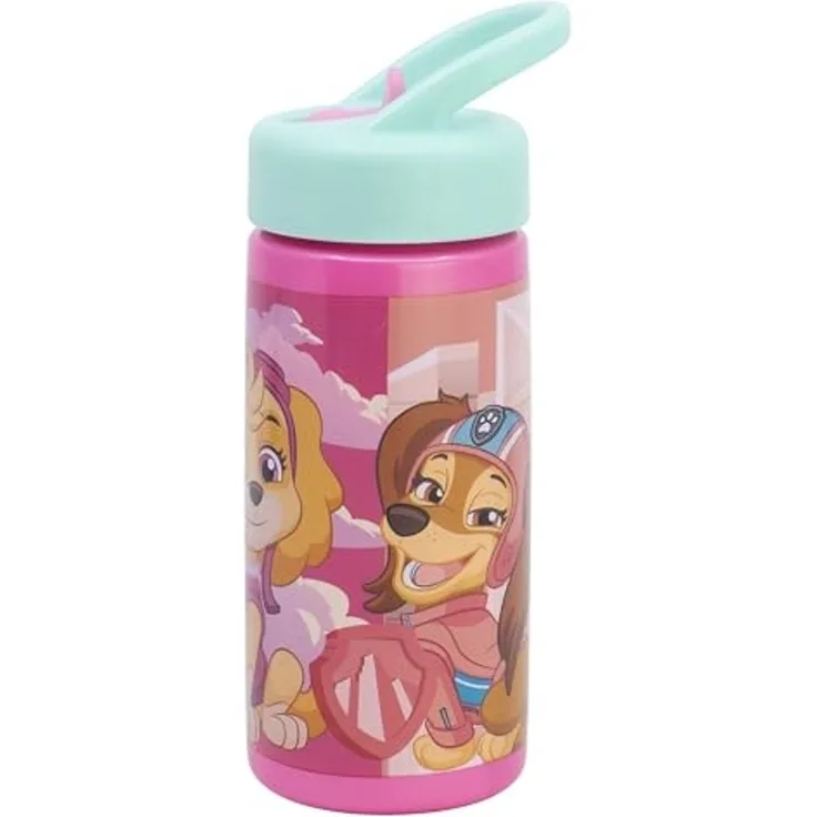 Paw Patrol Kinder Wasserflasche 410 ml für Alltag Schule und unterwegs