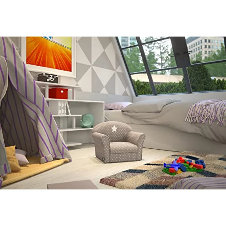 Atmosphera Kindersessel, Kindersitz - Baumwolle, 50 x 39 x 44 cm taupe [ger] – Bild 3