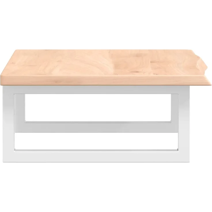 vidaXL Waschtischplatte mit Halterung Stahl und Massivholz Eiche 3302540 – Bild 5