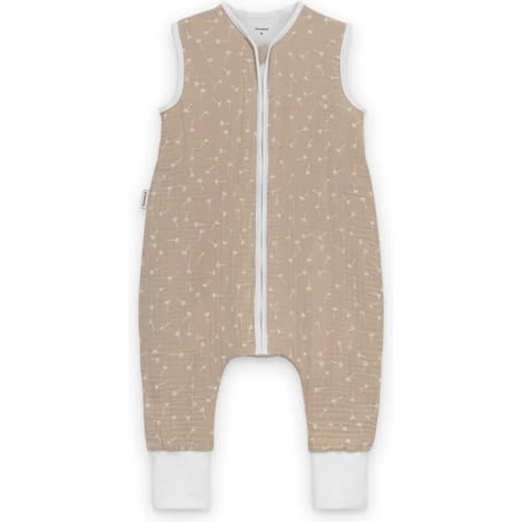 Ehrenkind® Baby Sommerschlafsack mit Füßen Musselin | aus weicher OEKO-TEX zertifizierter Bio-Baumwolle | Sommer Baby Schlafsack 1 TOG Gr. 100 Farbe Beige Gemustert – Bild 2