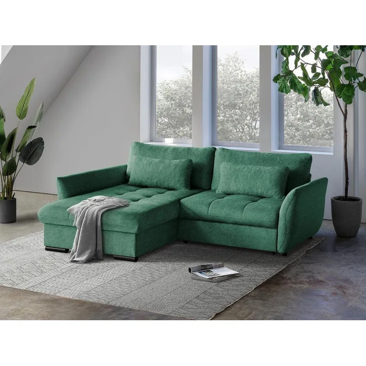 Beautysofa Ecksofa Caro, Lieferung beinhaltet die Einbringung in die Wohnung, 240 cm Corner Sofa, stilvoll Wohnzimmerecke