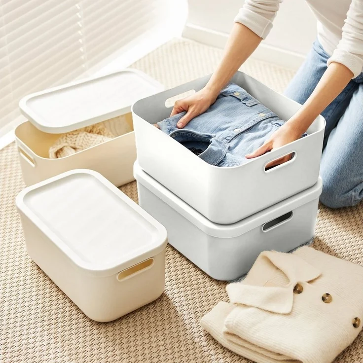 ROTHO Aufbewahrungsbox Albula Light 2er-Set Aufbewahrungskiste 20l (Aufbewahrungsboxenset, 2er-Set) – Bild 2