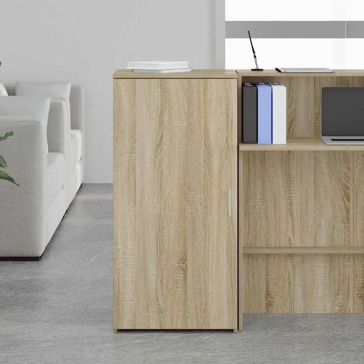 vidaXL Lagerschrank Sonoma-Eiche 50x45x103,5 cm Holzwerkstoff 859044 – Bild 3