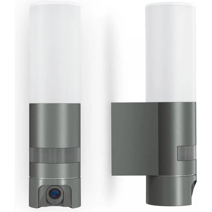Steinel 'L 620 Cam SC' LED-Kameraleuchte mit Bewegungsmelder und Gegensprechanlage, per App steuerbar, 14,1 W, 3000 K, Aluminium / Glas anthrazit, 30,5 x 13,1 x 7,8 cm – Bild 2