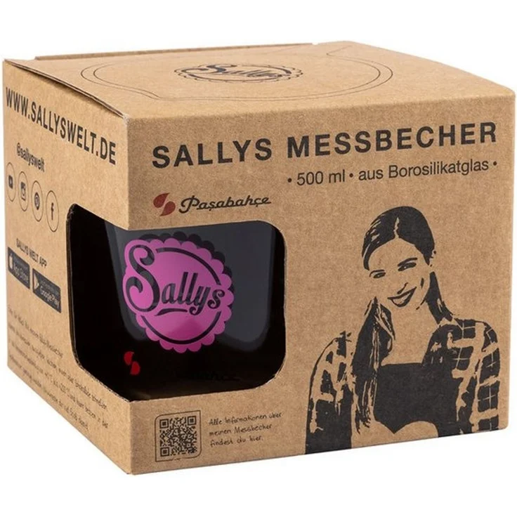 Sallys Messbecher für 500 ml oder 1 Liter Fassungsvermögen, Rutschfester Griff – Bild 4