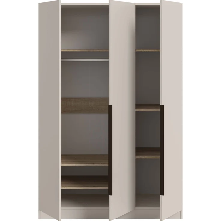 Kopenhagen Kleiderschrank 3-türig in Kaschmir Nachbildung – Bild 4