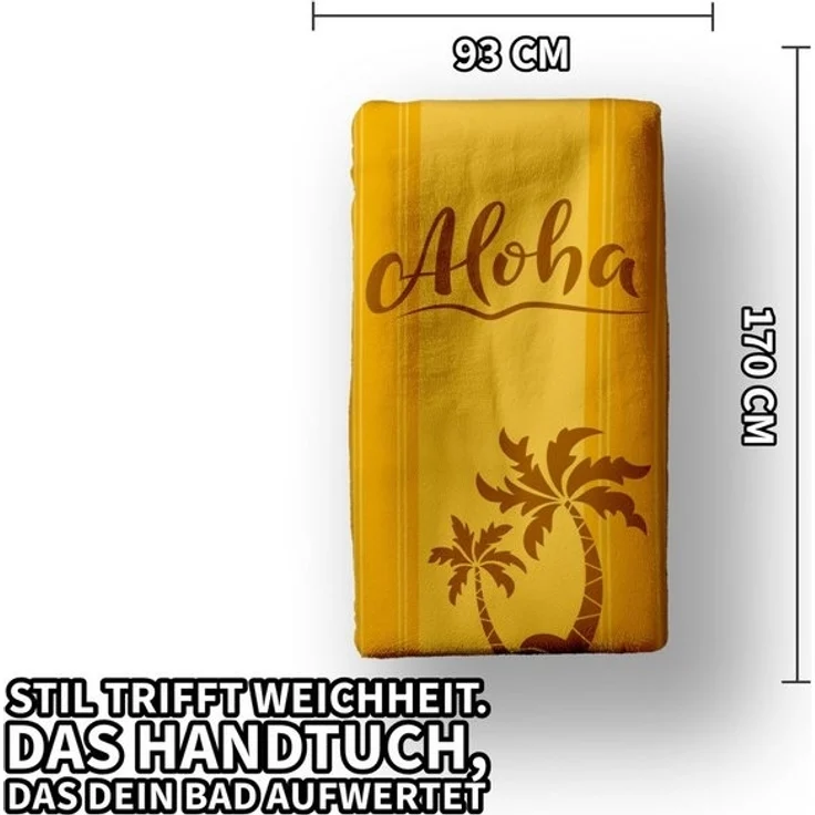 Herding Handtücher Badetuch Duschtuch Strandtuch Saunatuch Aloha 93 x 170 cm, (1 Duschtuch, 1-St), Langlebig – Bild 4