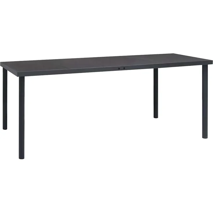 Gartentisch,Outdoor-Esstisch Anthrazit 190x90x74 cm Stahl