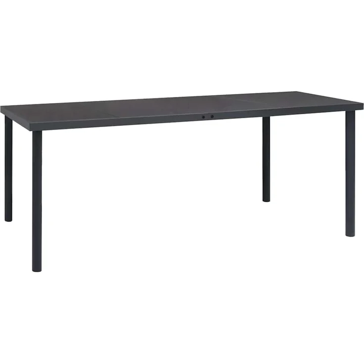 Gartentisch,Outdoor-Esstisch Anthrazit 190x90x74 cm Stahl – Bild 1