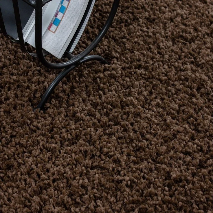 Teppium Teppich Unicolor - Einfarbig, Rechteckig, Höhe: 30 mm, Einfarbig Shaggy Teppich Wohnzimmer Langflor versch. farben und größen – Bild 3
