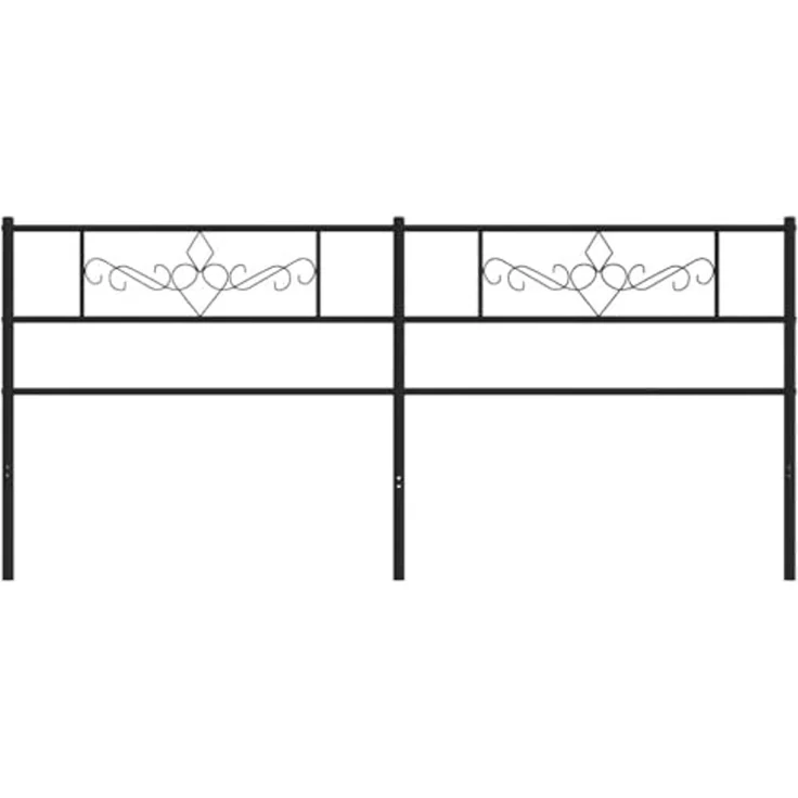 vidaXL Ersatz-Kopfteil Metall Schwarz 200 cm (Art-Nr 355305) – Bild 5