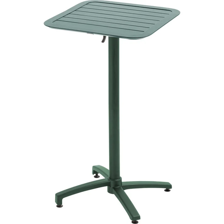 Oviala Hochtisch, Metall, grün, 60x60 cm, Höhe 108 cm, UV-beständig und kratzfest