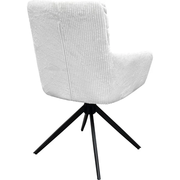 byLIVING Esszimmerstuhl Pura (2er-Set) (Set), Sitzschale 360°drehbar, Metall schwarz, Armlehnstuhl, diverse Farben – Bild 8