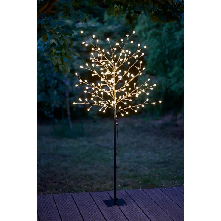 Northpoint LED Baum LED Baum 150 LEDs Timer 6h On 18h Off Mit Kabel Heringe