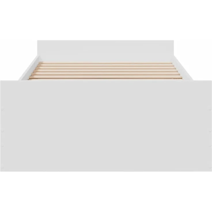 vidaXL Bettgestell mit Schubladen Weiß 75x190 cm Holzwerkstoff 3280349 – Bild 10