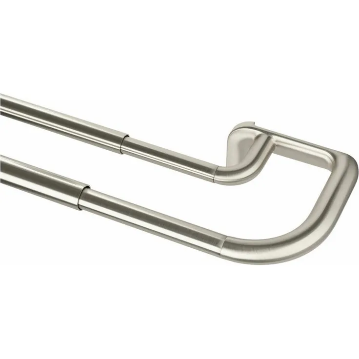 Umbra Gardinenstange Twilight Nickel Matt, 167-366 cm, Stahl, Aluminium