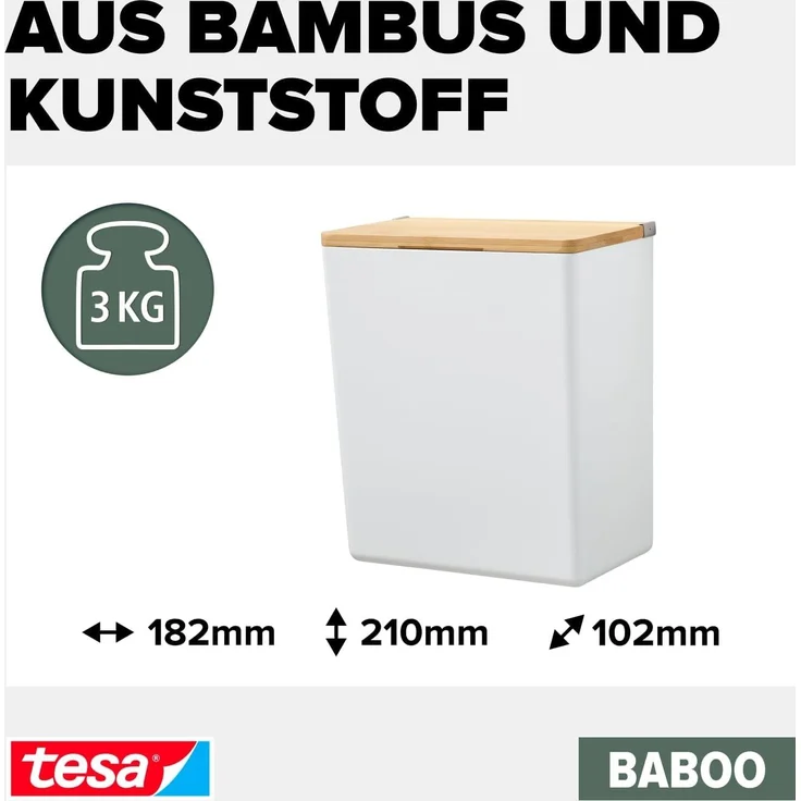 Tesa Aufbewahrungsbox BABOO Größe L zum Kleben – Bild 3