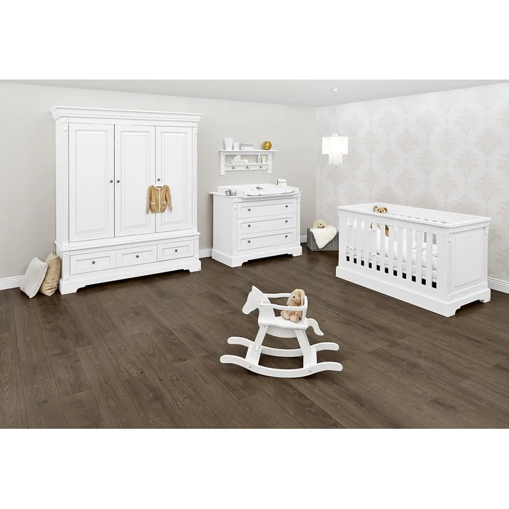 Pinolino 'Emilia' 3-tlg. Babyzimmer-Set weiß, 3-türig – Bild 1