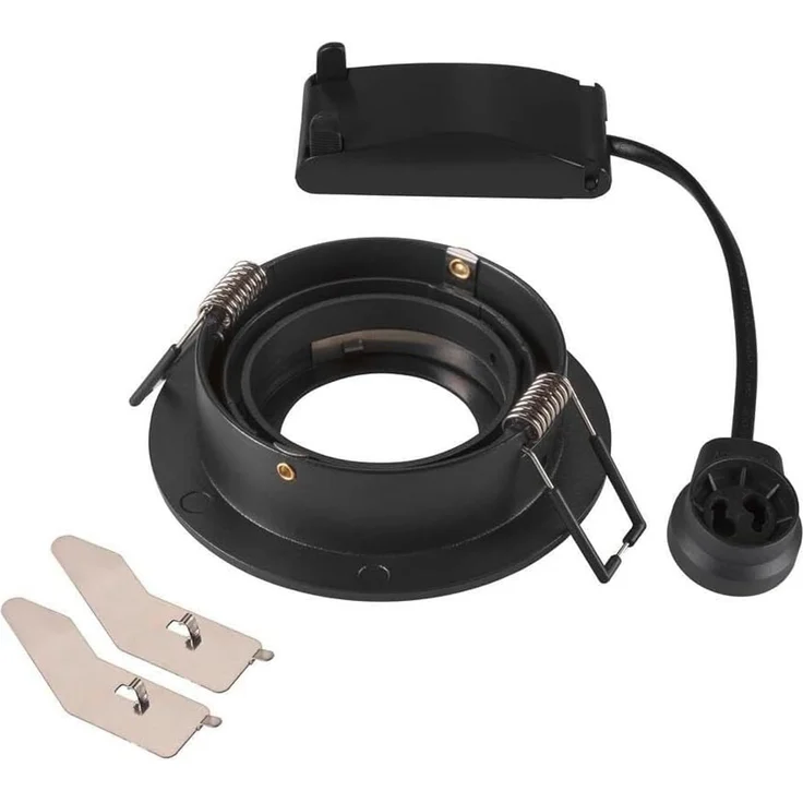 SLV NEW TRIA® 75, Deckeneinbauleuchte, rund, max. 10W GU10, schwarz - Einbauleuchten – Bild 2