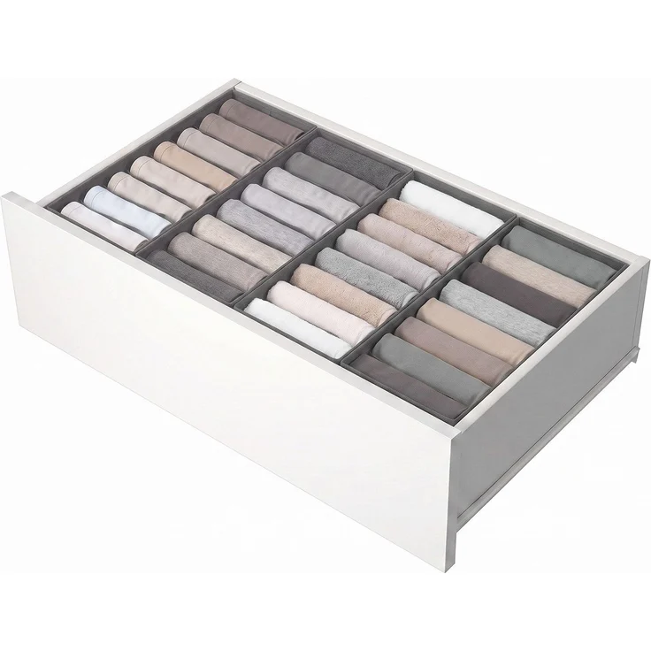 Sekey Aufbewahrungsbox Schubladen Organizer aus Vliesstoff Faltbare Aufbewahrungsboxen mit Fächer für MALM(32 Fächer) – Bild 1