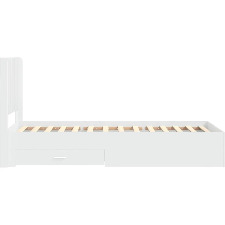 vidaXL Bettgestell mit Stauraum und Kopfteil Weiß 90 x 190 cm 3414157 – Bild 7