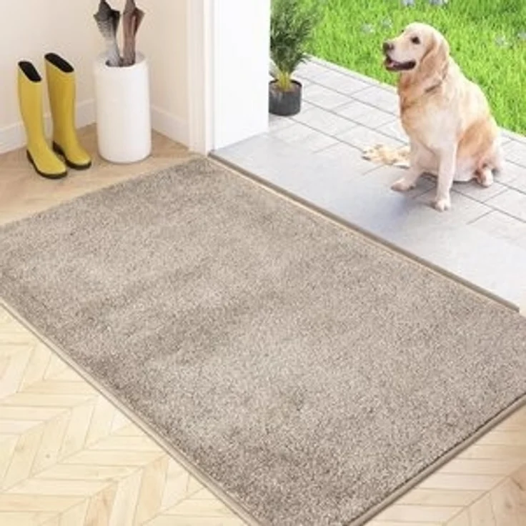 FCSDETAIL Fußmatte Schmutzfangmatte 86x150 cm rutschfest waschbar beige Eingang Haustür – Bild 6