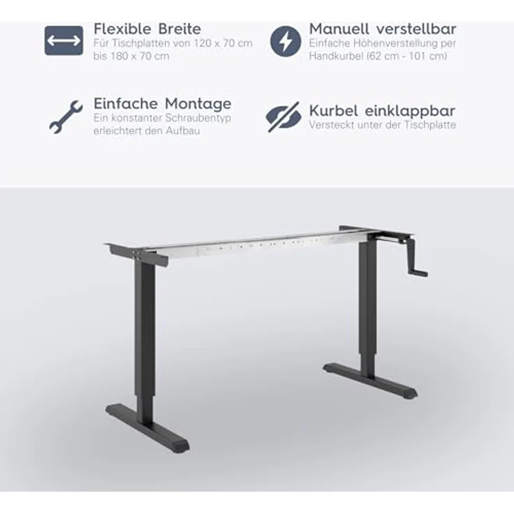 Steelforce 300 HC Tischgestell - Schwarz – Bild 4