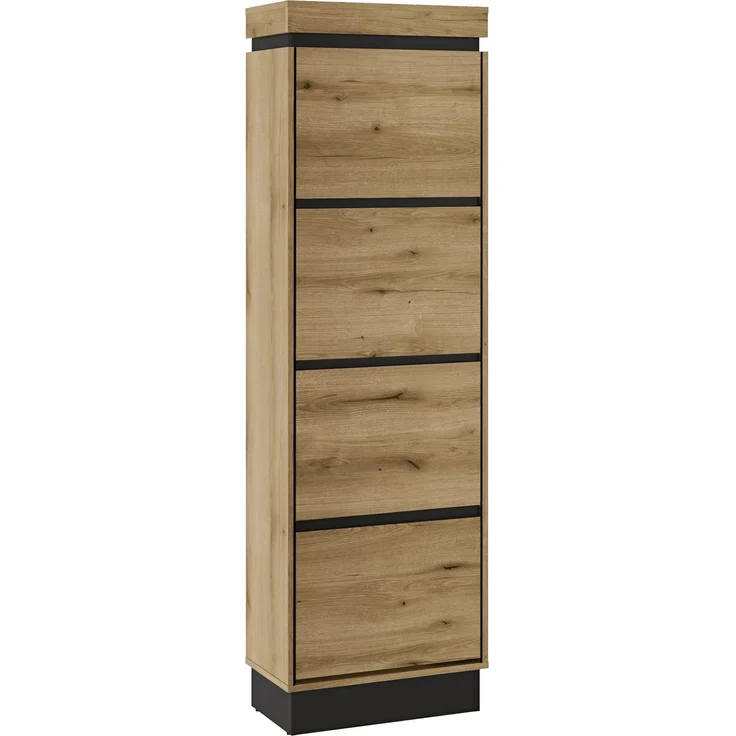 Schuhkipper >CORTE< in Coast Evoke Eiche Dekor - 53,8x175,5x29cm (BxHxT) – Bild 3
