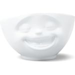 Schmunzel Schale lachend in weiß 500ml