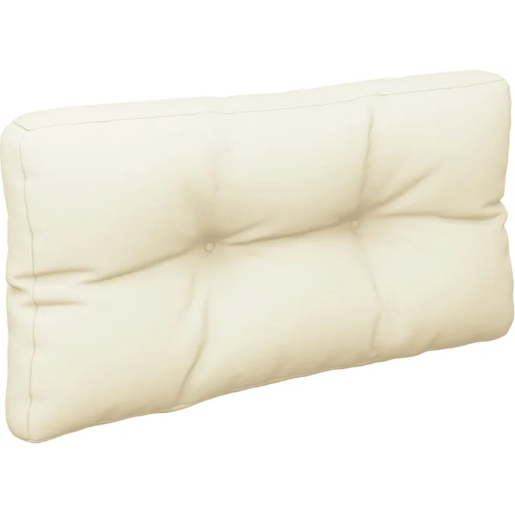 vidaXL Palettenkissen Creme 70 x 40 x 12 cm Stoff – Bild 3