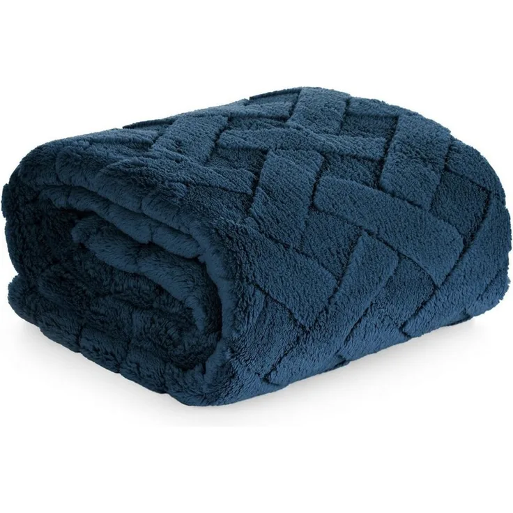Wohndecke CARO, Design91, Karierte Kuscheldecke ideales Geschenk Weiche, warme Decke