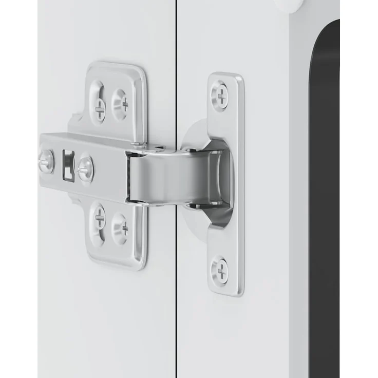 vidaXL Küchen-Hängeschrank mit Glastür Lucca Schwarz Holzwerkstoff 853908 – Bild 9