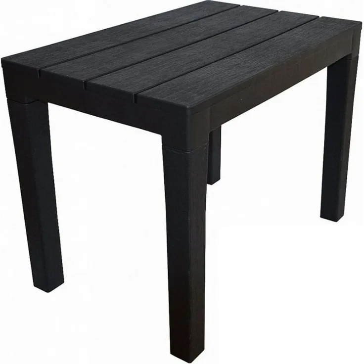 Progarden Gartentisch Bank Kunststoff 60x40 cm bis 90 Kg Anthrazit (Packung, 1-St, 1 Tisch), UV-Beständig, Robust, Wetterfest, Made in Italy, Hochwertig