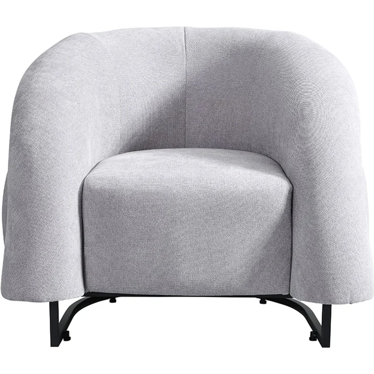 HOME DELUXE Sessel MACA - Samtgewebe Grau – Bild 3