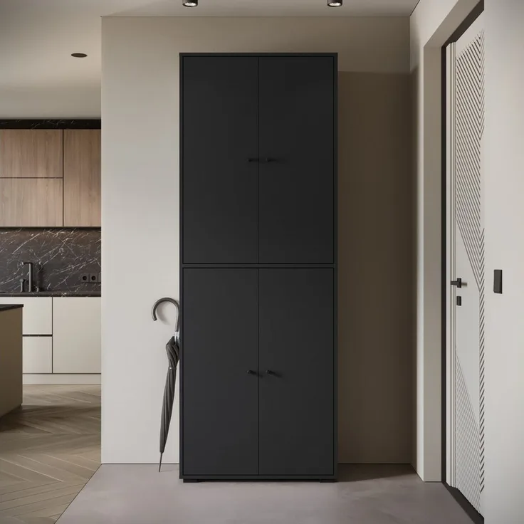 Home affaire Schuhschrank Schuhkommode Dino Flurschrank mit verstellbaren Einlegeböden, BxHxT: 70 × 190 × 33 cm