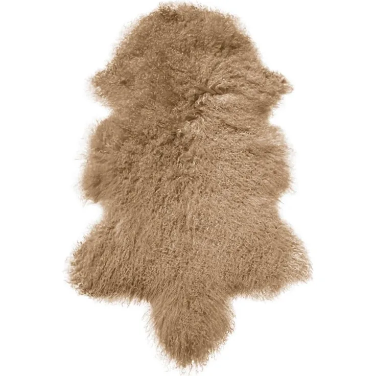 Lammfell Tibet Farbe: Cappuccino | Größe: 90-100