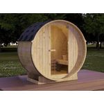 Vente-unique - Gartensauna 2 Personen mit Ofen 3,5 kW - 185 x 120 x 190 cm - ISOKYRO
