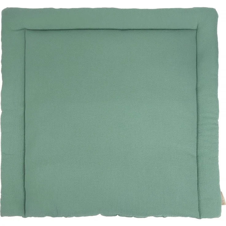 KraftKids Wickelauflage in Doppelkrepp Grün Jade, Wickelunterlage 75x70 cm (BxT), Wickelkissen – Bild 1